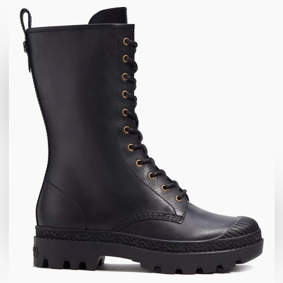 Coach Shoes - COACH Leather Lace up Boots